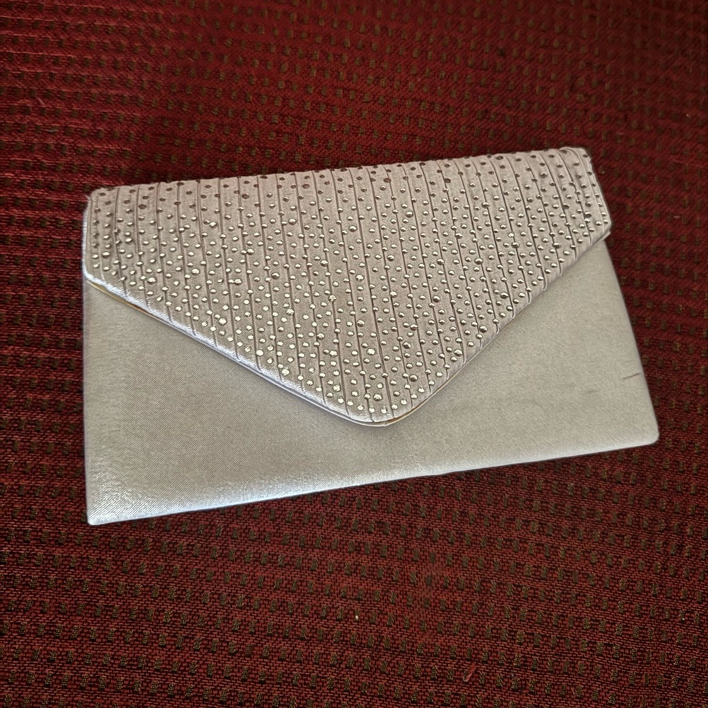 Elegant Silver Clutch Bag